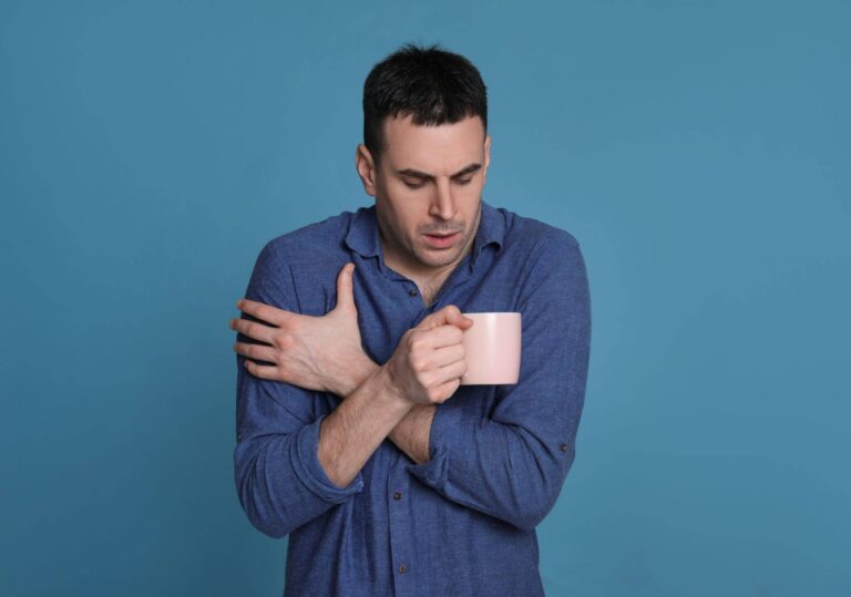 Cold sensation in chest after drinking cold water