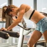 Person feeling off balance after getting off a treadmill