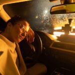 Driver feeling mentally foggy and tired after a long drive
