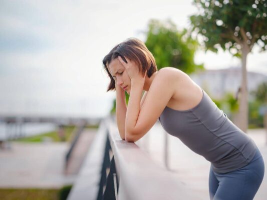 Runner feeling nauseous and overheated after cardio exercise