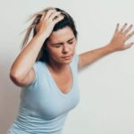 Weakness and dizziness after a hot shower related to blood pressure changes