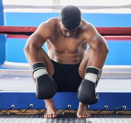 Boxer feeling dizzy and nauseous after sparring session